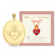 BY31® Stainless steel charms sacred heart Gold