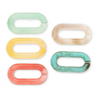Acrylic chain 20mm loose links Multicolour