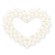 Statement charms open heart White