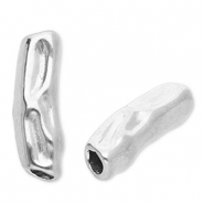 Stainless steel beads tube Silver