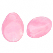Acrylic beads drop Pink-Marble