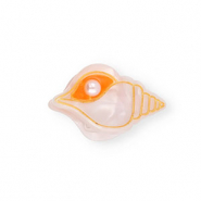 Hair accessories hair claw shell with pearl Pearl Shine Light Pink-Orange-Gold-White