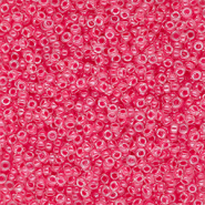 Miyuki seed beads 15/0 Carnation Pink Lined Crystal 15-0208
