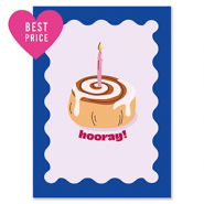 BY31® Jewellery cards "Hooray" Dark Blue-Lilac Purple-Light Brown
