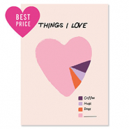 BY31® Jewellery cards "Things I love" Pink-Purple-Orange