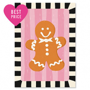 BY31® Jewellery cards gingerbread man Black-Off White-Pink-Brown