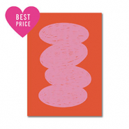 BY31® Jewellery cards oval Red-Light Pink