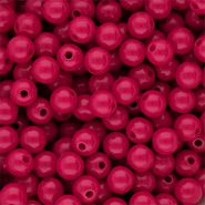 8 mm DQ acrylic beads shiny Fuchsia 17-2031 Tcx