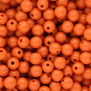 8 mm DQ acrylic beads shiny Orange Peel 16-1359 Tcx