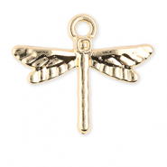 Metal charms dragonfly Gold