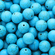 Beads Ceramic 16mm Blue