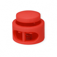 Colourful jewellery findings cord stopper round Red