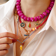 NEW Stainless steel charms with enamel