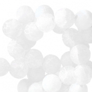 Natural stone beads Chalcedony (Quartz) and Agate 6mm White Opal