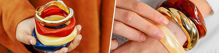 New collection of resin bracelets New collection of resin bracelets