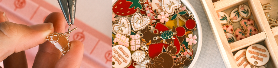 New colourful metal charms New colourful metal charms