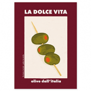 BY31® Jewellery cards "La dolce vita" Bordeaux Red-Off White-Olive Green-Orange
