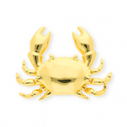 Eco-brass® metal charms crab Gold