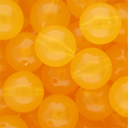 18 mm DQ® acrylic beads shiny Warm Yellow