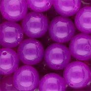 16 mm DQ® acrylic beads shiny Purple