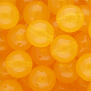 16 mm DQ® acrylic beads shiny Warm Yellow