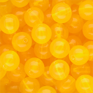 14 mm DQ® acrylic beads shiny Warm Yellow