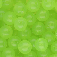 12 mm DQ® acrylic beads shiny Light Green