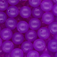 12 mm DQ® acrylic beads shiny Purple