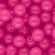 12 mm DQ® acrylic beads shiny Magenta Pink