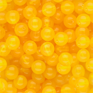 10 mm DQ® acrylic beads shiny Warm Yellow