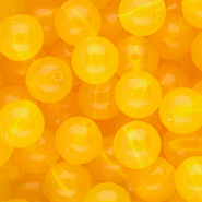 12 mm DQ® acrylic beads shiny Warm Yellow