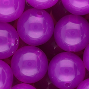 20 mm DQ® acrylic beads shiny Purple