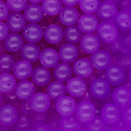 10 mm DQ® acrylic beads shiny Purple