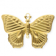 Stainless steel charms butterfly Gold