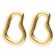 BY31® Stainless steel earrings / earpin irregular Gold