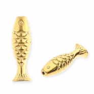 Stainless steel beads fish Gold