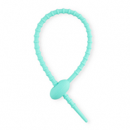 Colourful jewellery findings silicone zip tie Turquoise