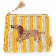 BY31® Pouch dachshund Off White-Yellow-Brown-Gold