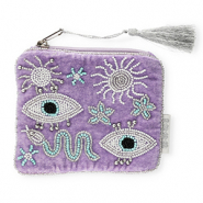 BY31® Pouch mystic Purple-White-Turquoise Blue-Silver