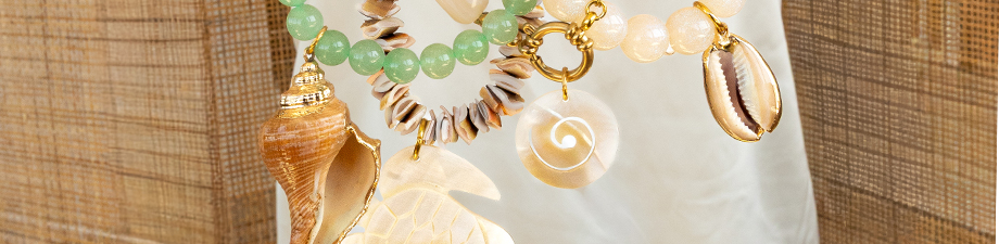New collection of real shell charms New collection of real shell charms